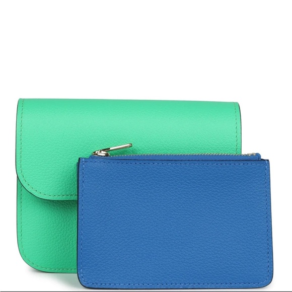 Hermes
Evercolor Bi-Color
Constance Slim Wallet
Vert Comics Bleu Zellige
NWT’s - Picture 8 of 10